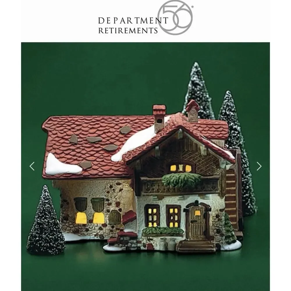 RARE VTG 1987 Department 56 Alpine Village Series Josef Engel Farmhouse Retired